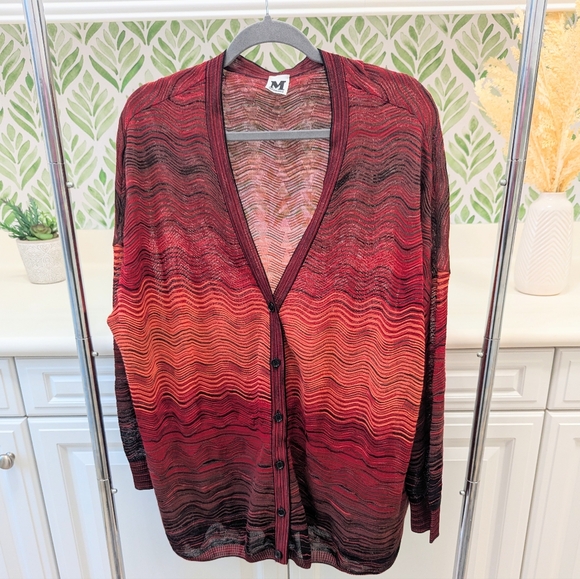 Missoni Red and Black Knit Sweater